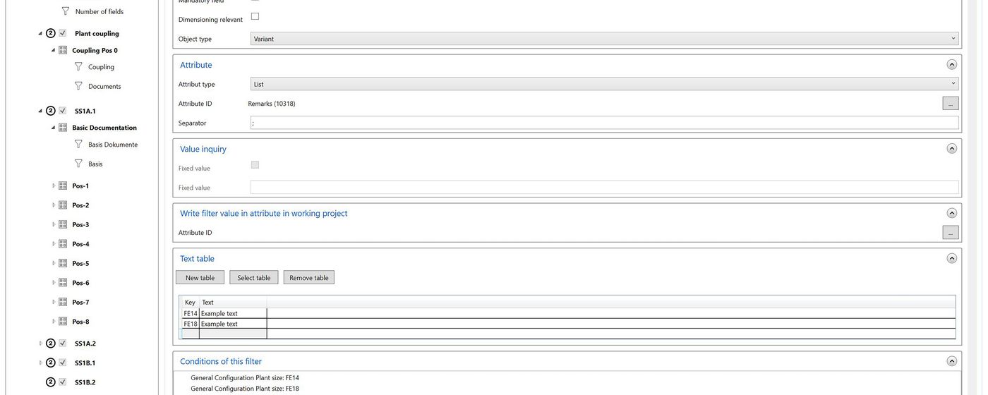 AUCOTEC-Project-Builder Editor-Mask